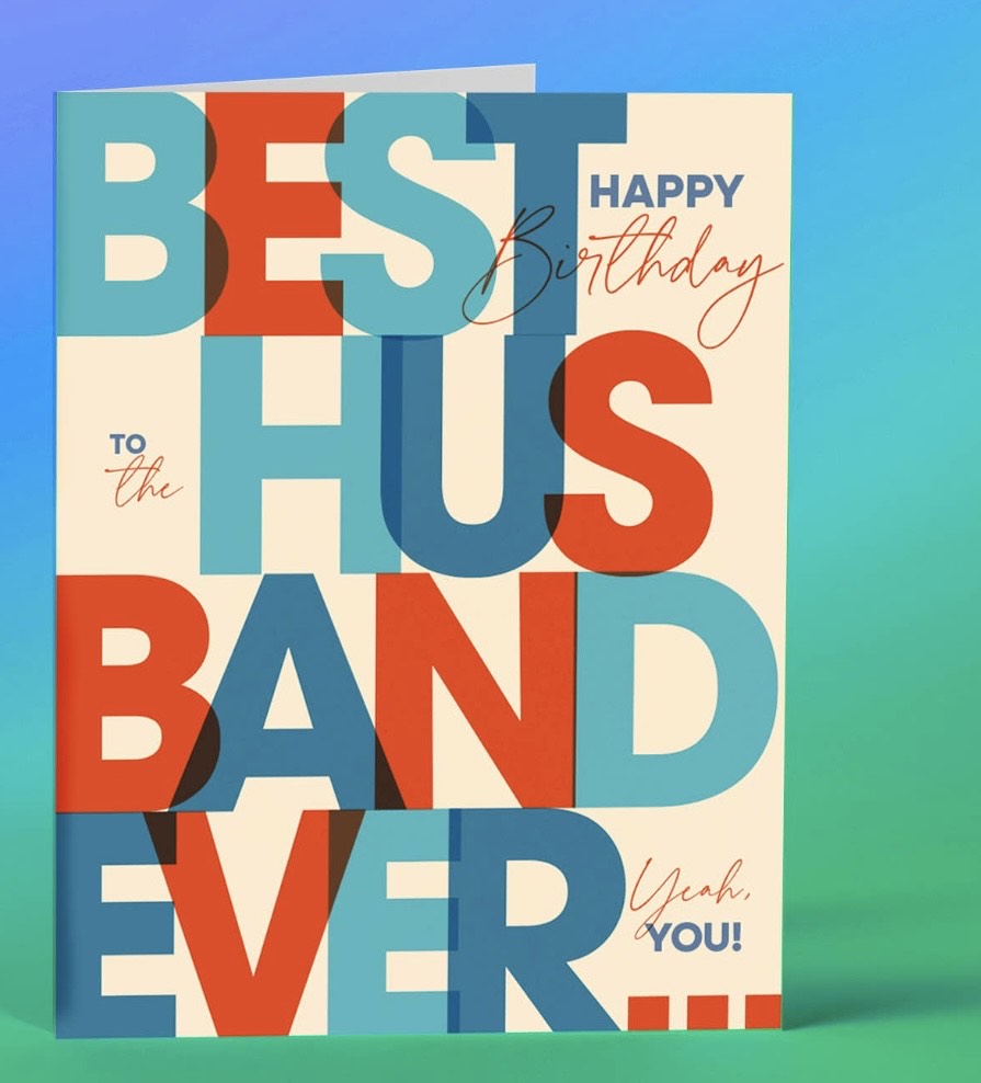 Best Hubby Ever greeting card