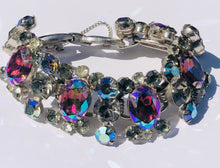 Load image into Gallery viewer, Vintage Julianan Aurora Borealis bracelet
