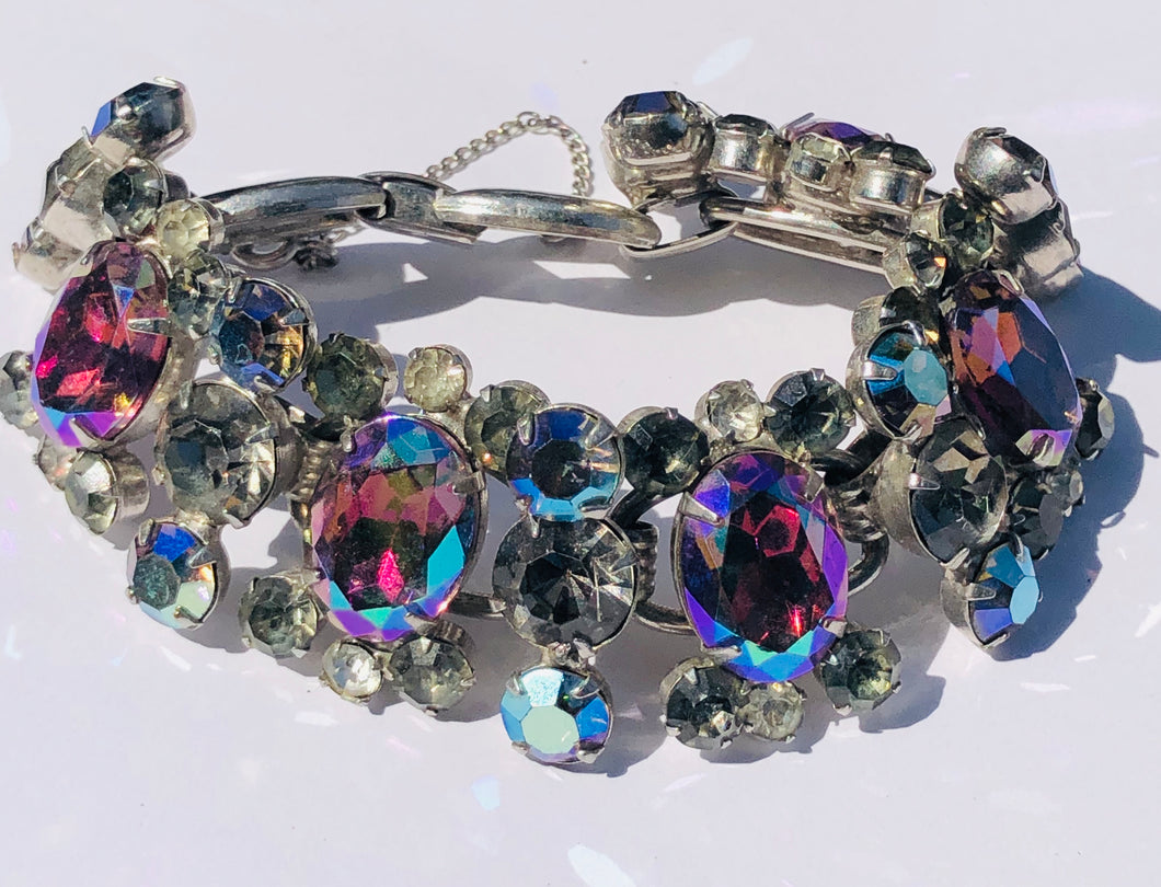 Vintage Julianan Aurora Borealis bracelet